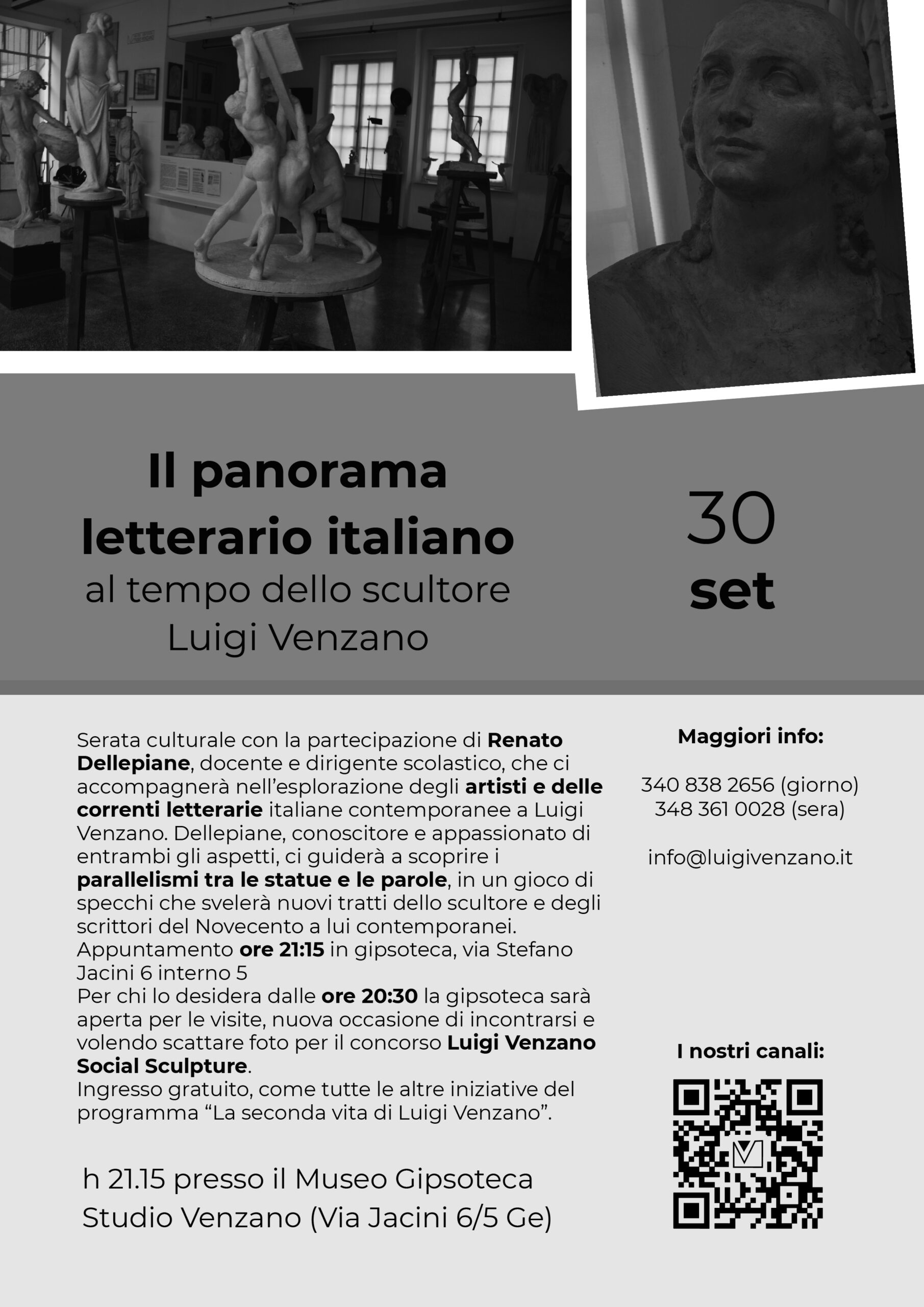 Il panorama letterario italiano al tempo dello scultore Luigi Venzano