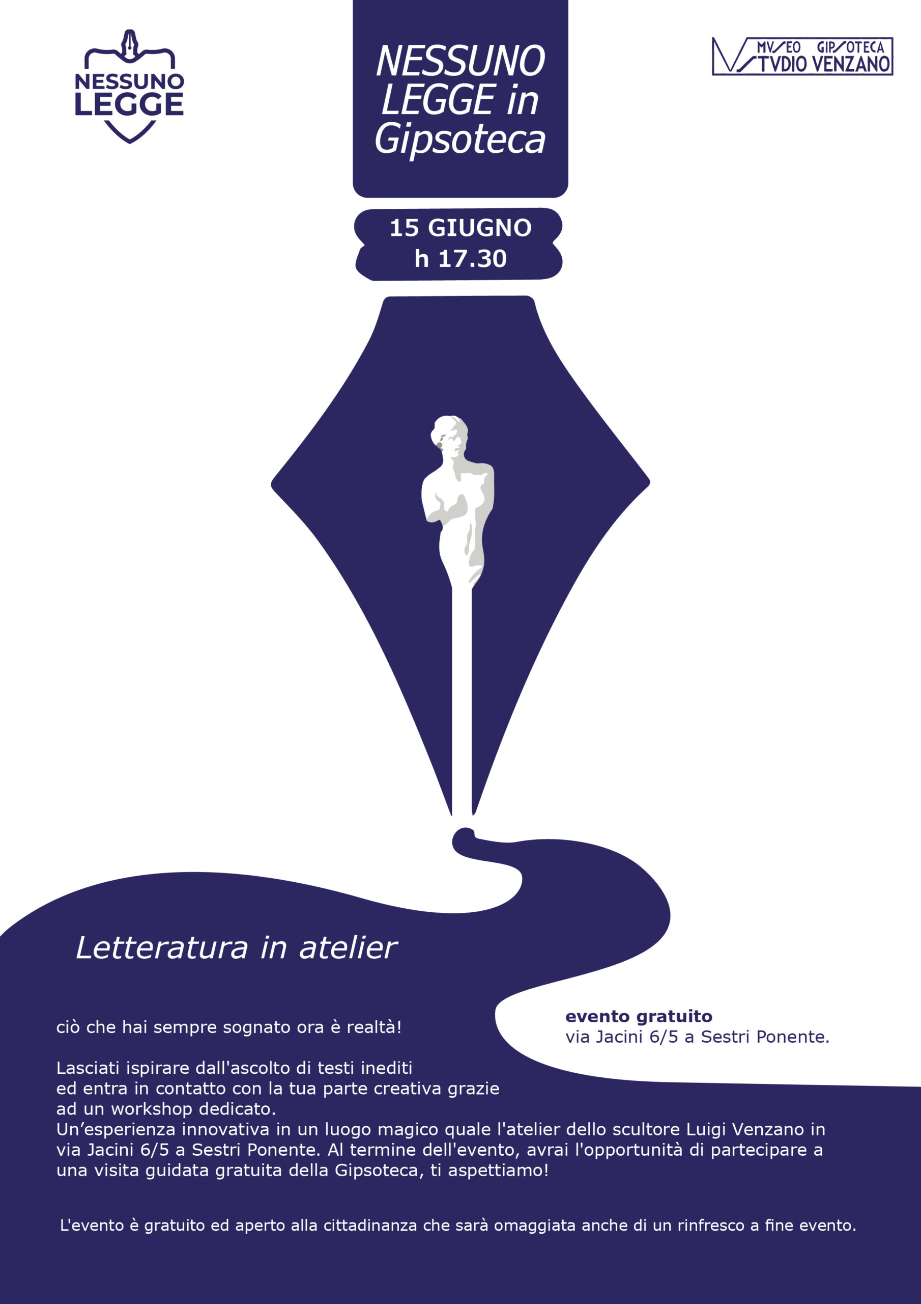 Nessuno legge in gipsoteca